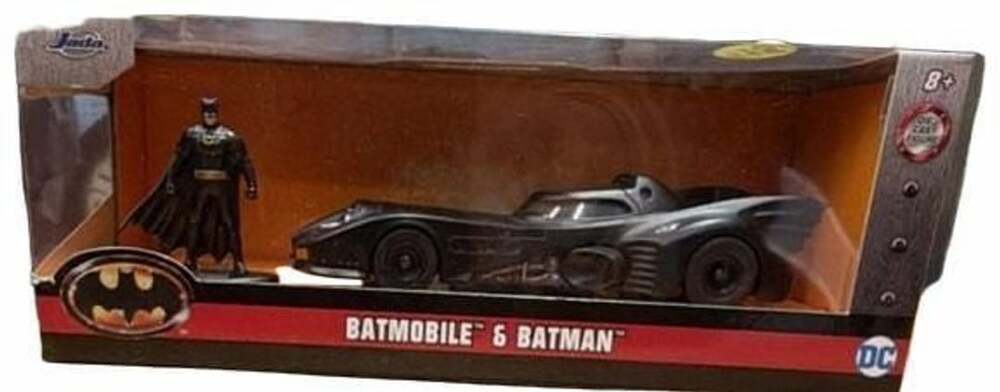 Jada Toys Batmobile & Batman 1989 1:32 Die-Cast Metal Vehicle and Figure